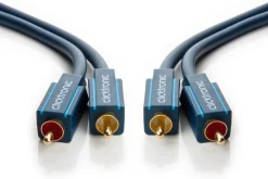 Clicktronic Stereo-ljudkabel 2x RCA 2 m