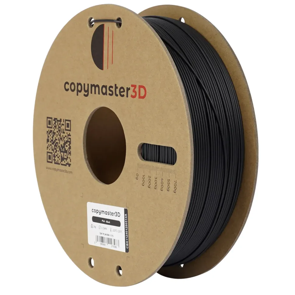 Copymaster3D PLA-filament för 3D-skrivare 1,75 mm Svart