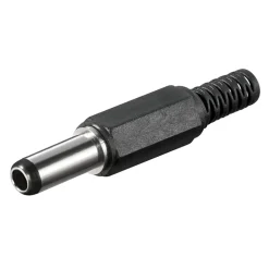 DC-kontakt med lödanslutning 5,5x2,5x14 mm