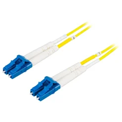 Deltaco Fiberoptisk kabel Duplex Singlemode LC-LC 1 m