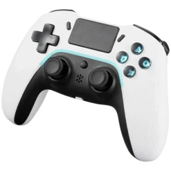 Deltaco Trådlös handkontroll för PS4 och PC Vit