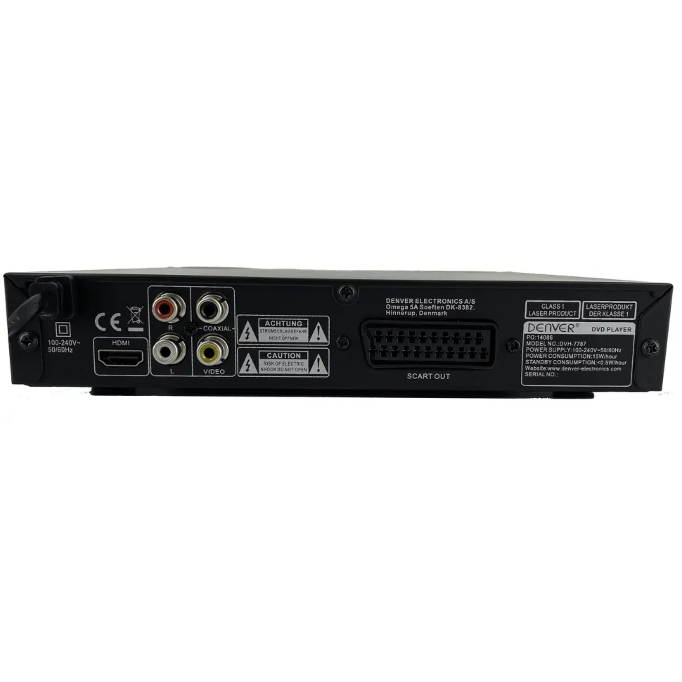 Denver DVD-spelare med Scart och HDMI