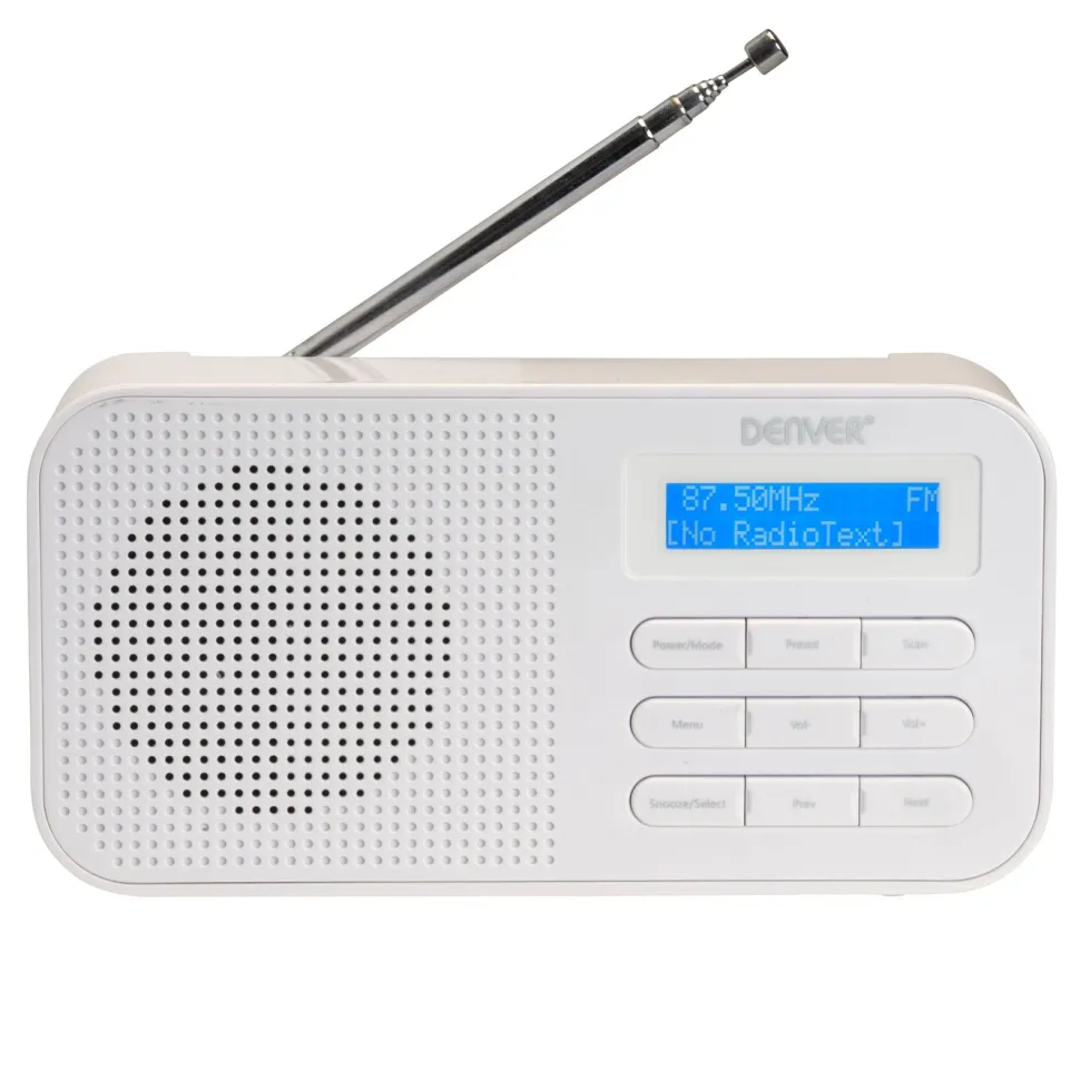 Denver FM-radio Vit