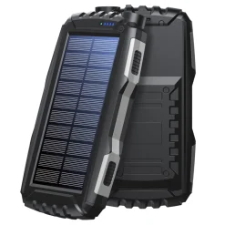 Denver Powerbank med solpanel och ficklampa 20 000 mAh