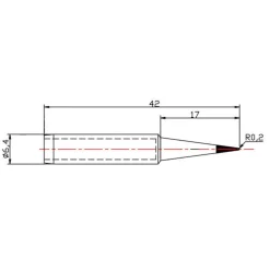 Dibotech Lödspets till 40570, 40745 och 40746 0,5 mm