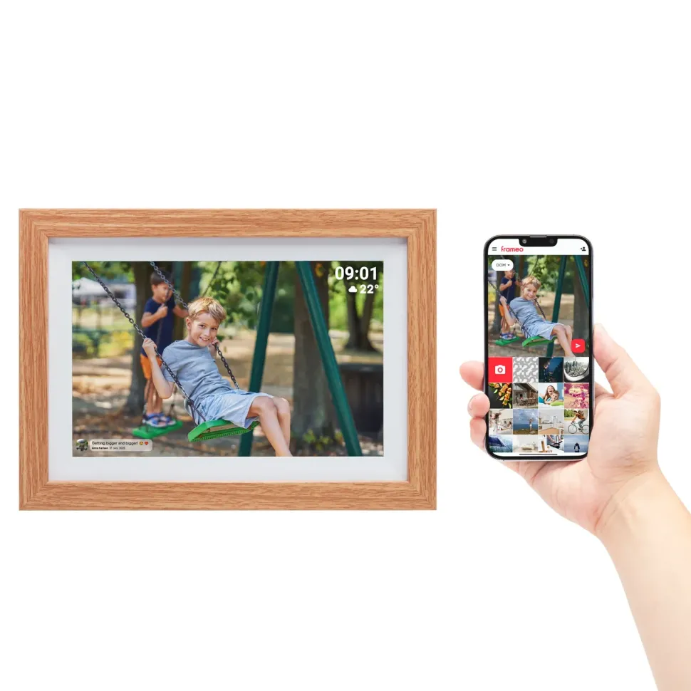 Digital Frameo fotoram 10,1” med wifi Eklaminat