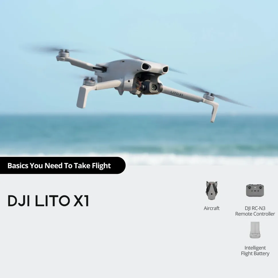 DJI Lito X1 kameradrönare med 4K HDR Grå