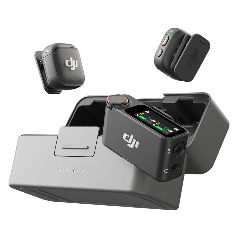 DJI Mic 3 trådlöst mikrofonkit 2 TX + 1 RX + laddningsfodral