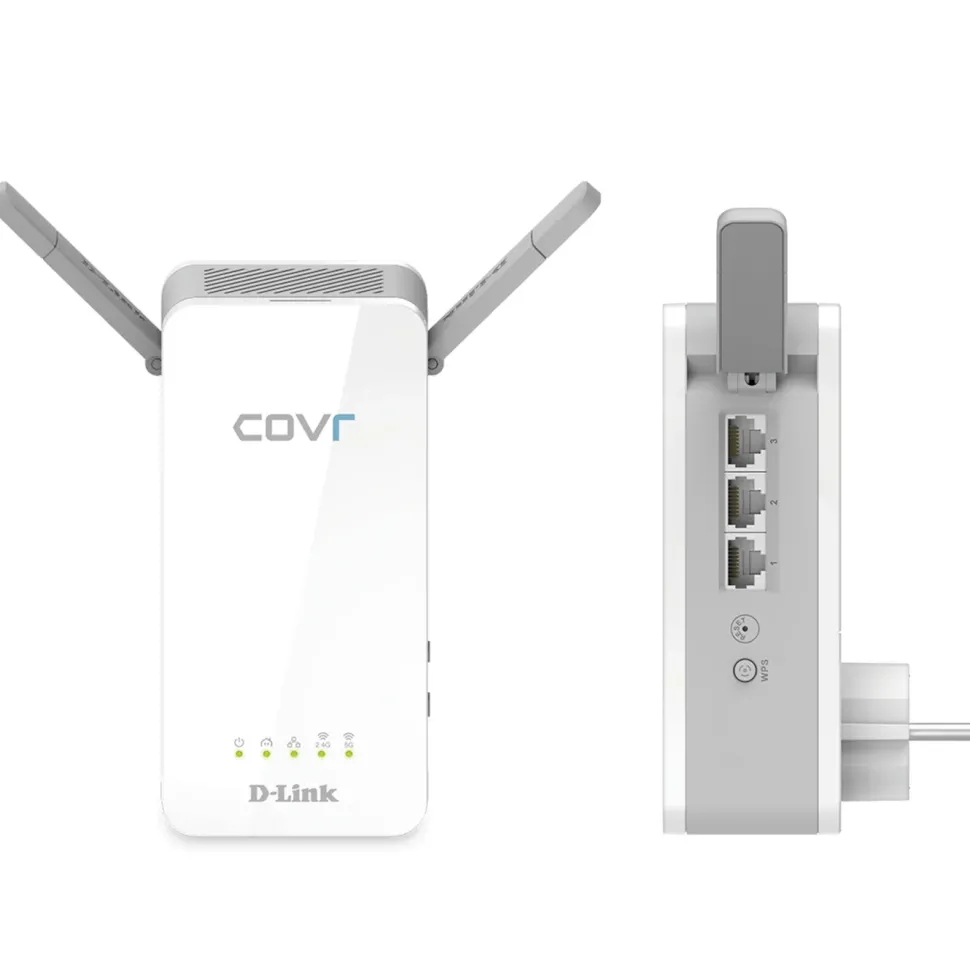 D-Link Covr P2502 Trådlöst homeplug-paket med mesh AC1200