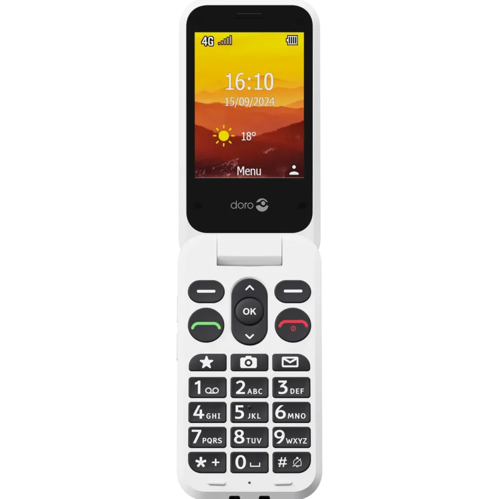 Doro Leva L31 mobiltelefon 4G Röd/vit