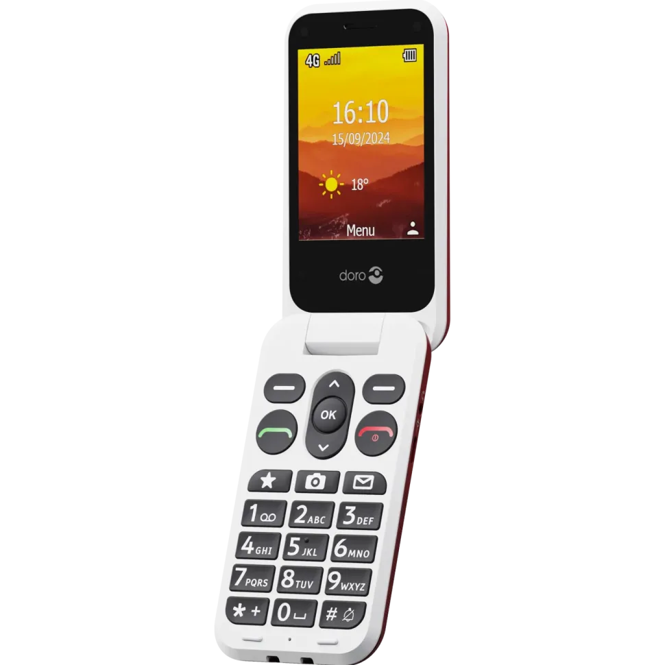 Doro Leva L31 mobiltelefon 4G Röd/vit