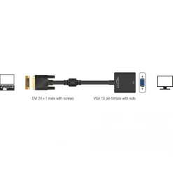 DVI-D till VGA-adapter