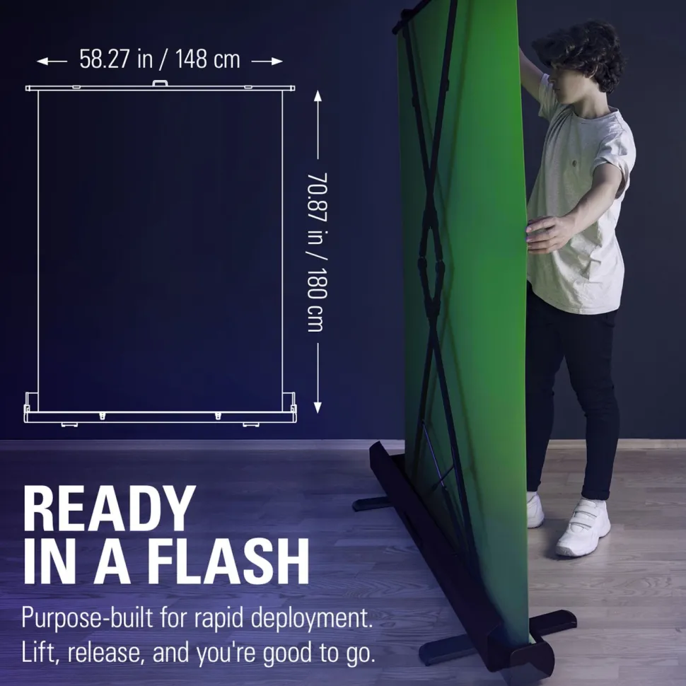 Elgato Greenscreen med hopfällbart stativ