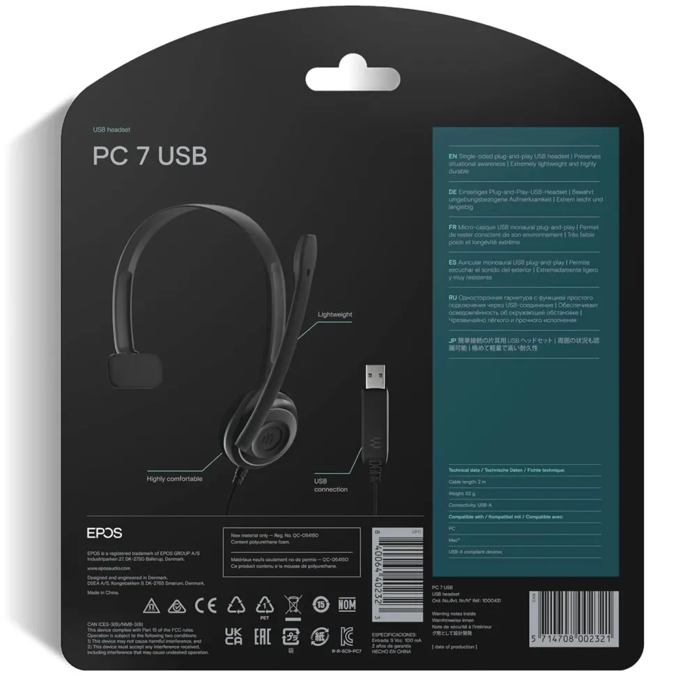 EPOS PC-7 Datorheadset