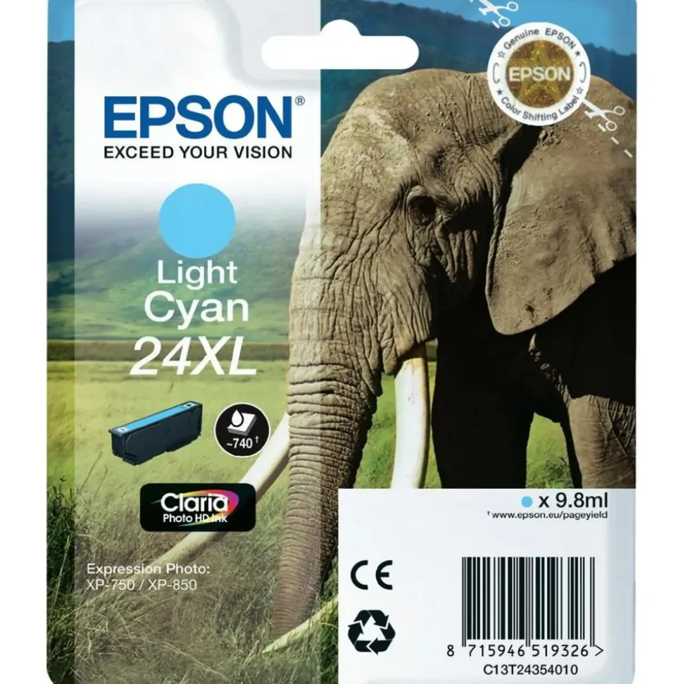 Epson T2432 Bläckpatron XL Ljus cyan