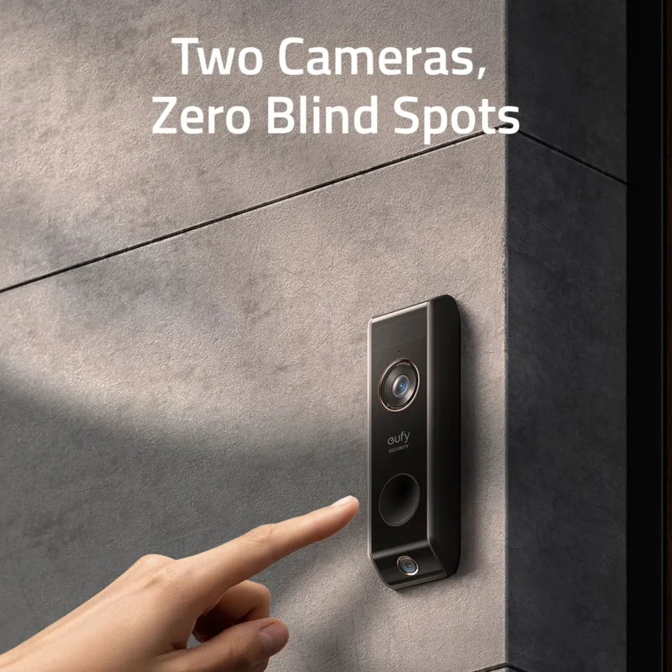 Eufy Dual Video Doorbell 2K Dörrklocka med basstation