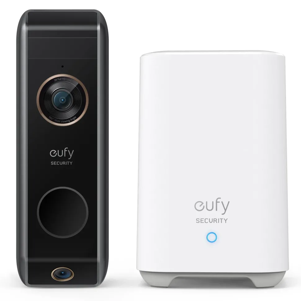 Eufy Dual Video Doorbell 2K Dörrklocka med basstation