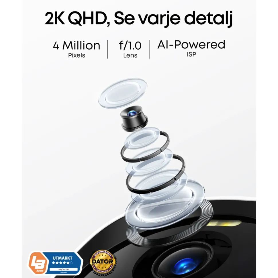Eufy eufyCam E40 Övervakningssystem 4-pack