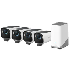 Eufy eufyCam S3 Pro Övervakningssystem med solpanel 4-pack