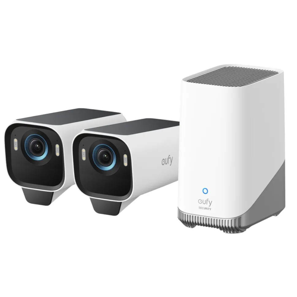 Eufy eufyCam S3 Pro Övervakningssystem med solpanel 2-pack