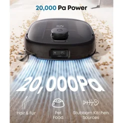 Eufy Omni E28 robotdammsugare med mopp och basstation Svart