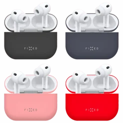 Fixed Silky Silikonfodral för Apple AirPods Pro 3 Svart