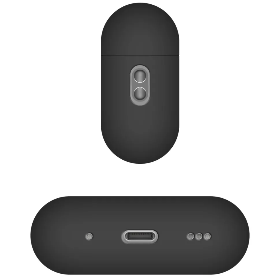 Fixed Silky Silikonfodral för Apple AirPods Pro 3 Svart