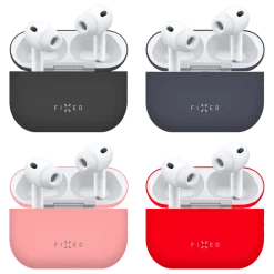 Fixed Silky Silikonfodral för Apple AirPods Pro 3 Rosa
