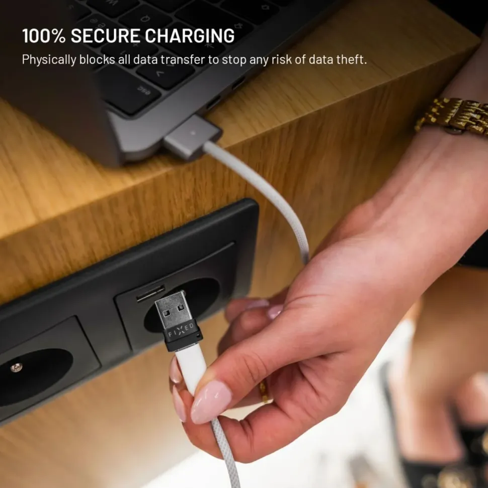 Fixed USB-datablocker 2-pack (USB-A/USB-C)