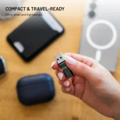 Fixed USB-datablocker 2-pack (USB-A/USB-C)