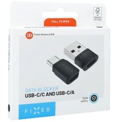 Fixed USB-datablocker 2-pack (USB-A/USB-C)