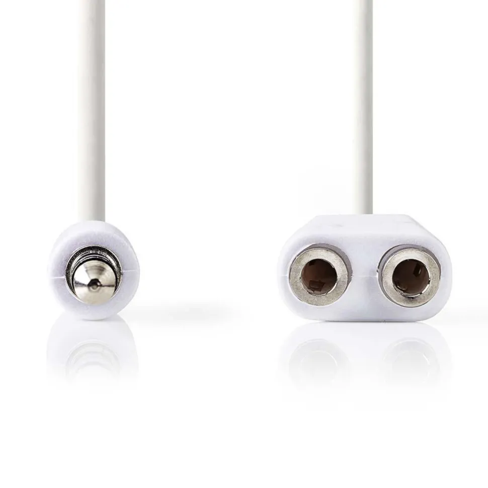 Förgreningskabel för 3,5 mm-kontakt Vit