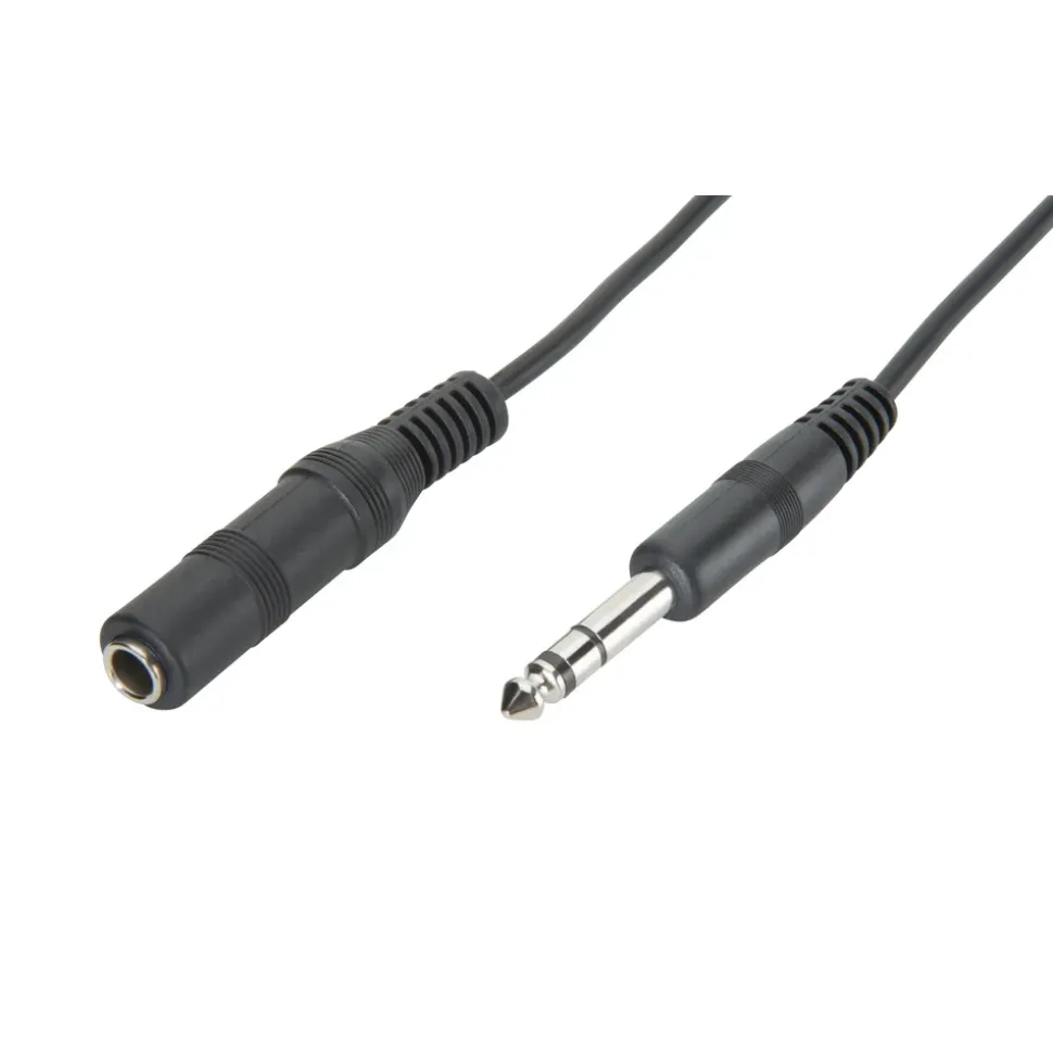 Förlängningskabel 6,3 mm 5 m