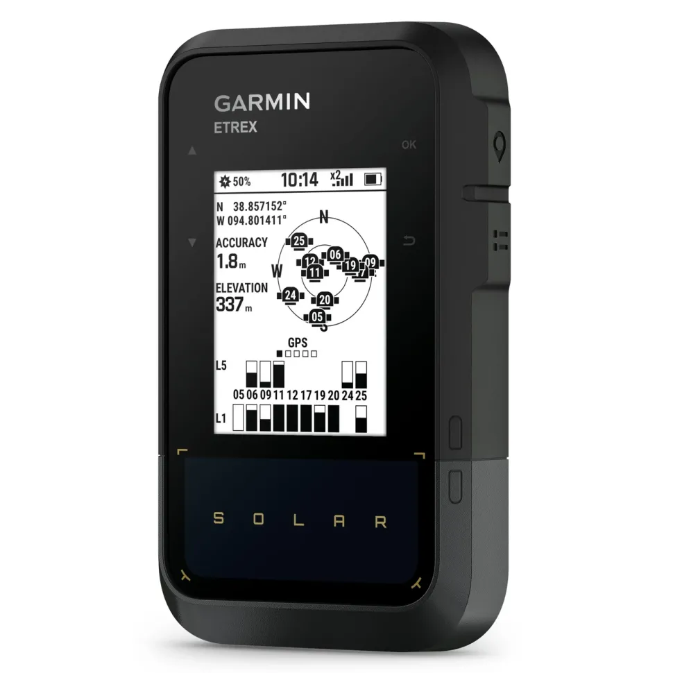 Garmin eTrex Solar GPS-navigator med solenergiladdning