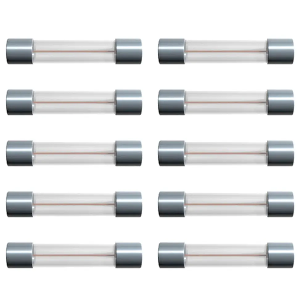 Glasrörssäkring 6x32 mm 6,3 A Trög Trög (T) 10-pack