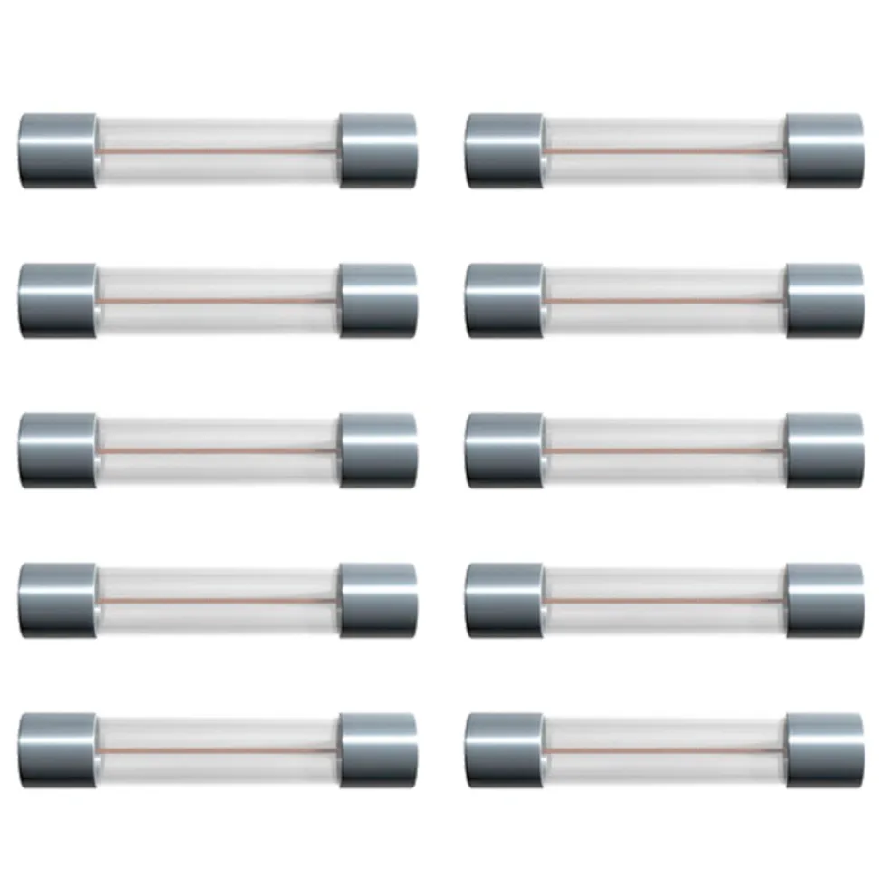 Glasrörssäkring 6x32 mm 500 mA Snabb (F) 10-pack