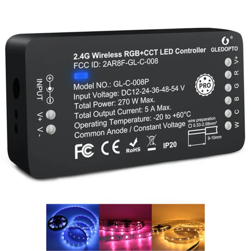 Gledopto LED-strip Hub Pro Zigbee-controller