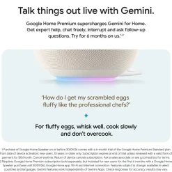 Google Home Speaker smart högtalare med Gemini Porcelain