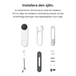 Google Nest Doorbell (batteri) Dörrklocka med kamera