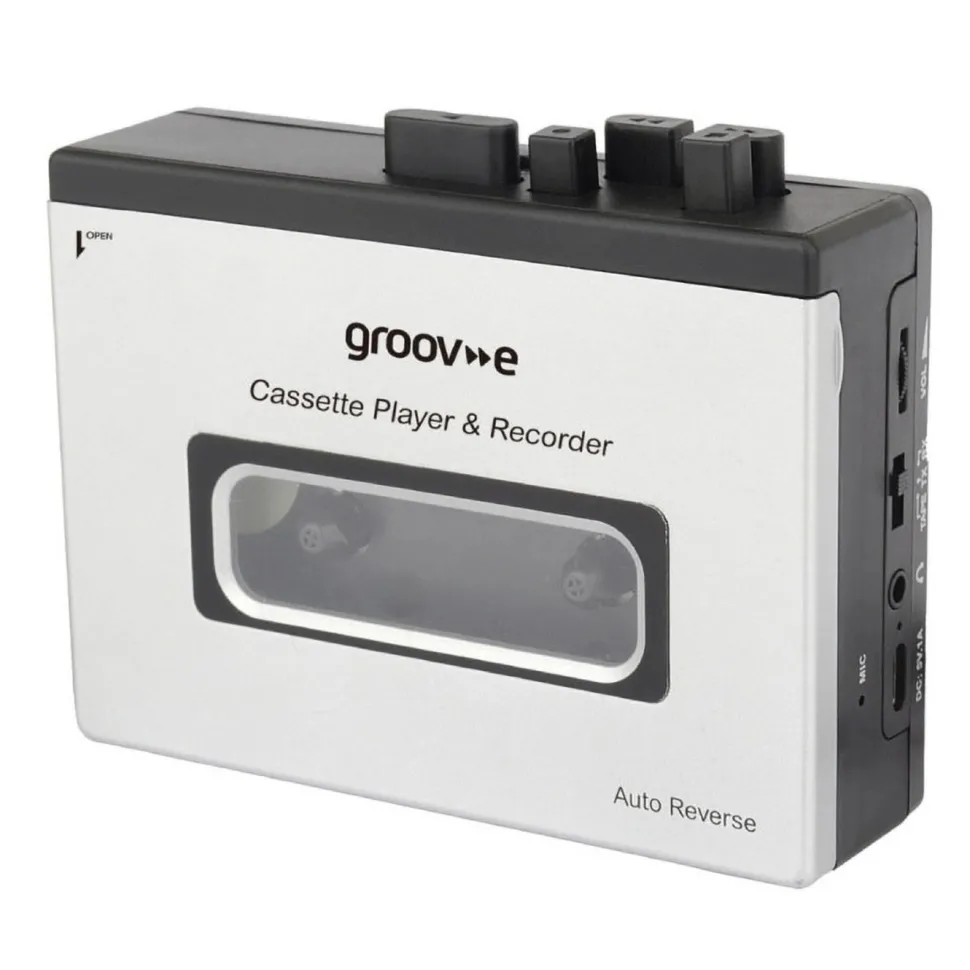 Groov-e Bärbar kassettbandspelare med Bluetooth