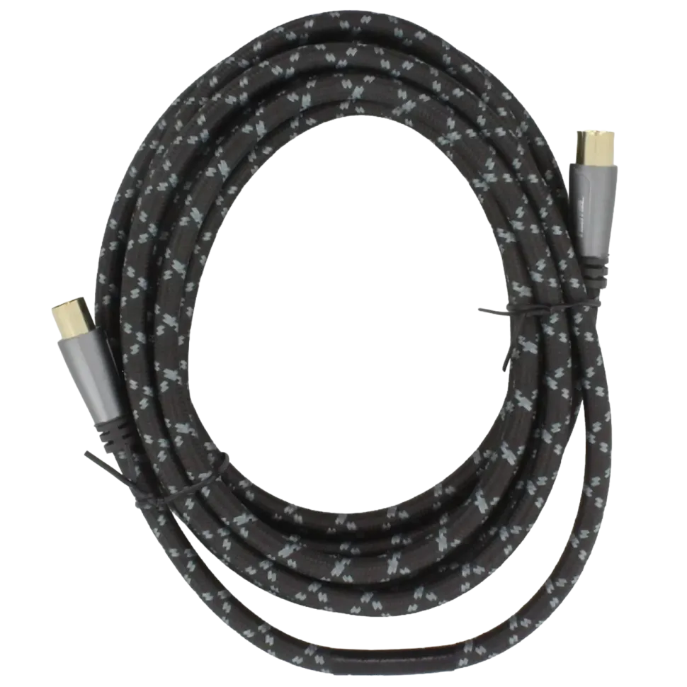 Hama Antennkabel med quad-skärmning 120 dB 3 m