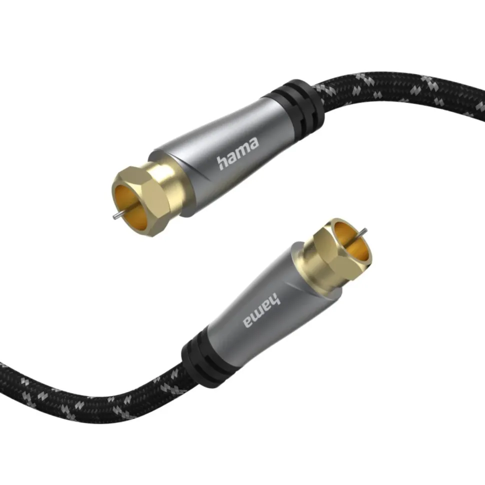 Hama SAT-antennkabel med F-kontakt 120 dB 3 m