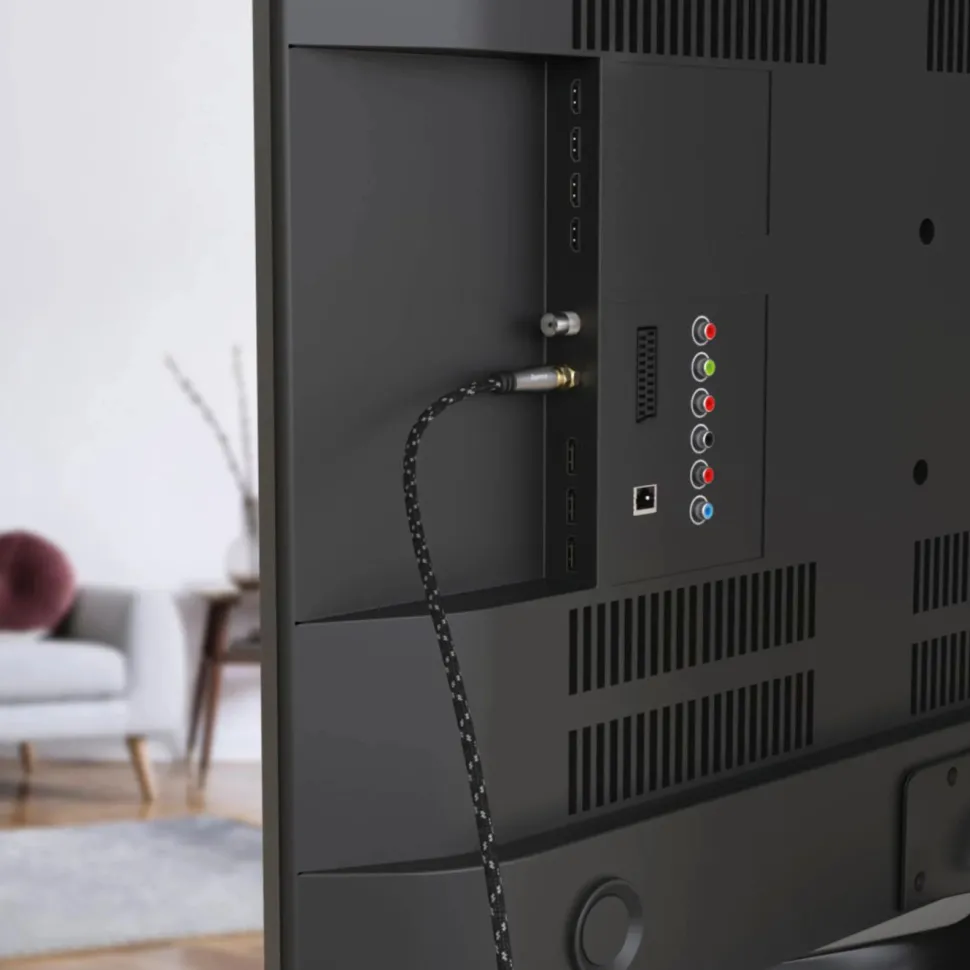 Hama SAT-antennkabel med F-kontakt 120 dB 3 m