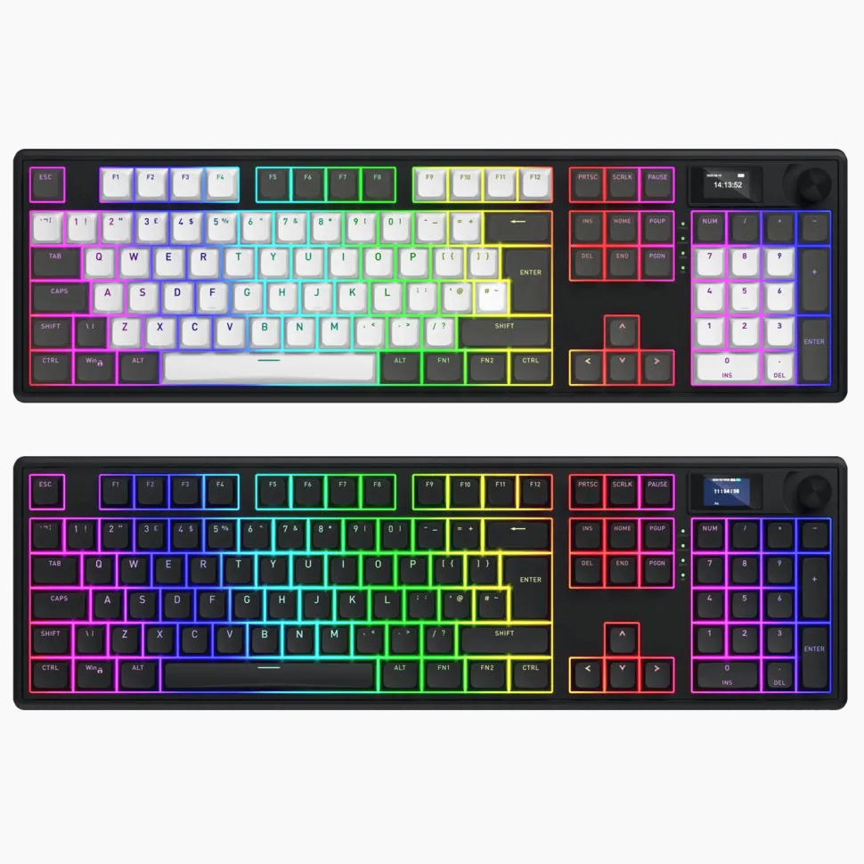 Hator Skyfall 100 Pro trådlöst gamingtangentbord Svart