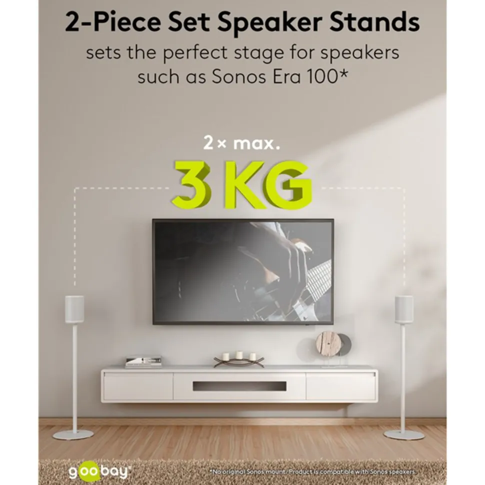 Högtalarställ för Sonos Era 100 2-pack Vit