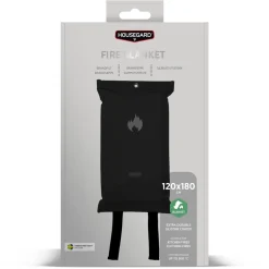 Housegard Brandfilt Design Edition 120x180 cm Svart
