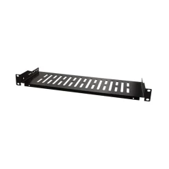 19"-hylla Svart 1U