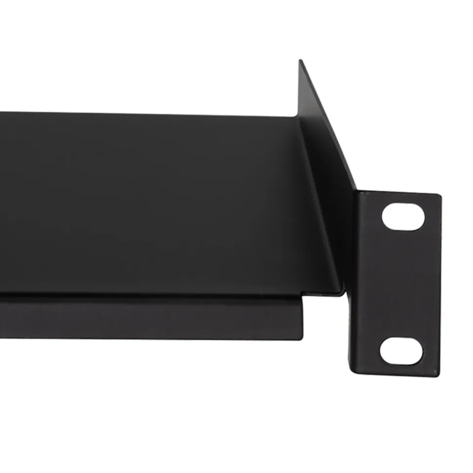 10"-hylla Svart 1U