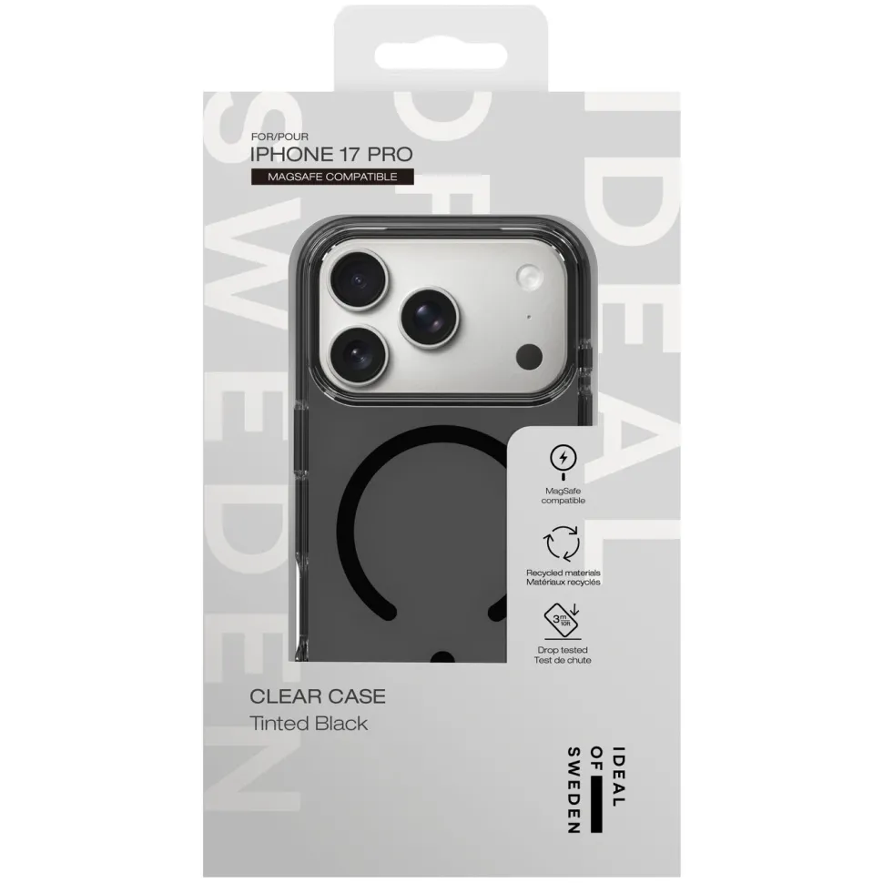 IDEAL OF SWEDEN Clear MagSafe Case – mobilskal till iPhone 17 Pro Tinted Black