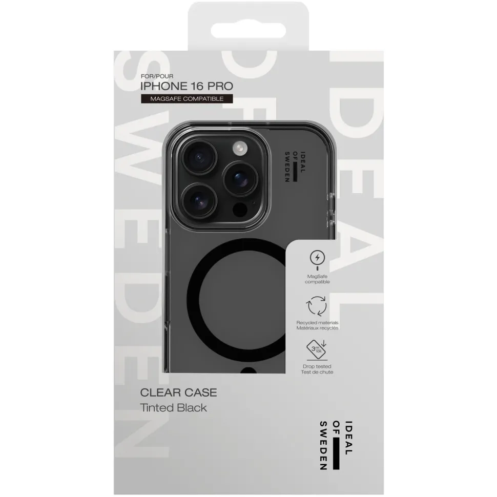 IDEAL OF SWEDEN Clear MagSafe Case – mobilskal till iPhone 16 Pro Tinted Black